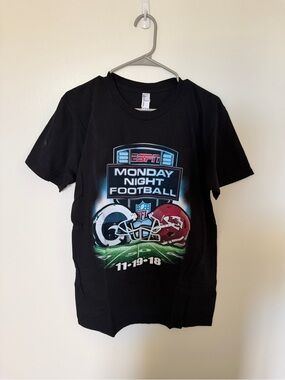 Black LA Rams Football American Apparel Short Sleeve Tee